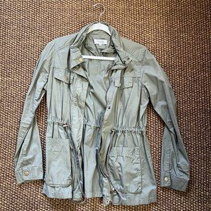Green Charlotte Russe Utility Jacket with Pockets